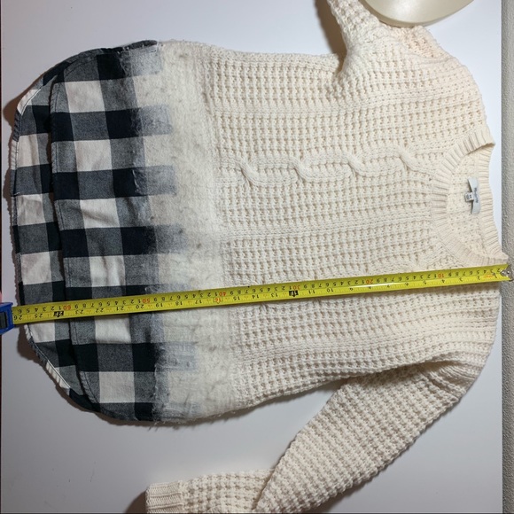 Madewell Winterblend Knit Buffalo Plaid Sweater XS - Picture 4 of 8